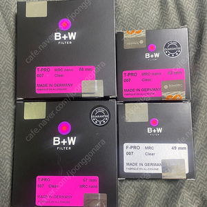 Bw필터 43,49,58,67mm