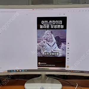 중고 삼성 32"커보드 모니터 슬램형(LC32F391FWKXKR)