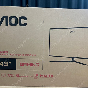 알파스캔 43인치 4k 144 hz 모니터 AOC G4309