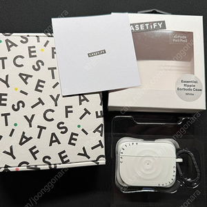 케이스티파이 리플케이스 화이트 (에어팟 프로) / CASETiFY Ripple Case White (AirPods Pro) 팝니다.