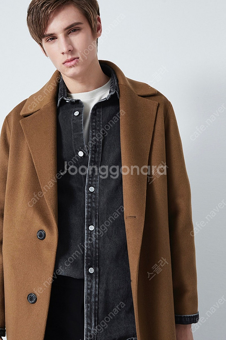 (가격인하 새상품) 19FW 타임옴므 흑청 백프린팅 셔...--0