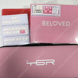 Tgr Lena Beloved 에디션 팝니다. [전기영동화이트/팜레스트/GMK beloved 풀셋]