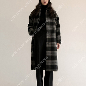 Nothing written one button coat check 낫띵리튼 코트