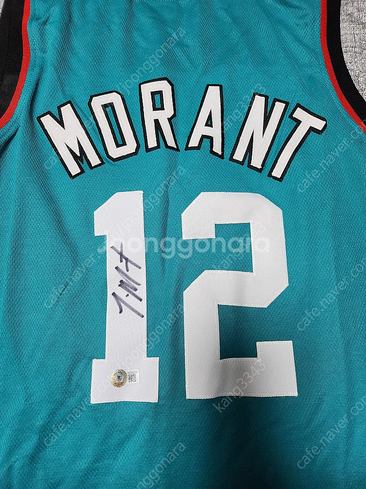 NBA 모란트 싸인유니폼판매.--1
