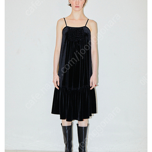 파르벵 JEM SHIRRING DRESS_BLACK (새상품)