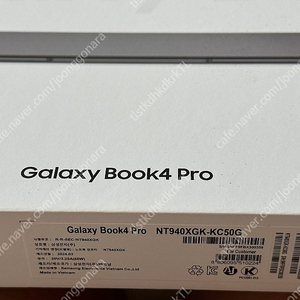 삼성노트북 갤럭시북4 GALAXY BOOK4 NT940XGK-KC50G 울트라5 RAM16GB SSD 256g 개봉만한 새상품 판매