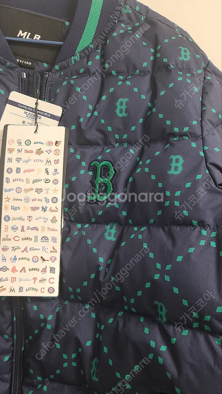 새상품) MLB 키즈 레트로 모노그램 프리미엄 구스다운...--7