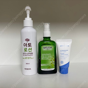 시드물 아토로션 200ml+벨레다 Weleda 셀룰라이트 바디 오일 100ml+에스트라 아토베리어 365 바디크림 30ml