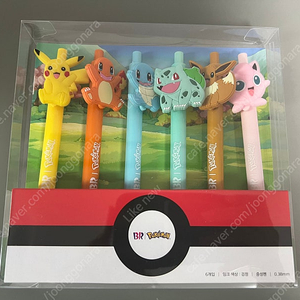 Pokemon 포켓몬 볼펜 6개 세트