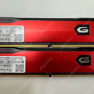 GEIL DDR4 16GB(8*2) 3600mhz