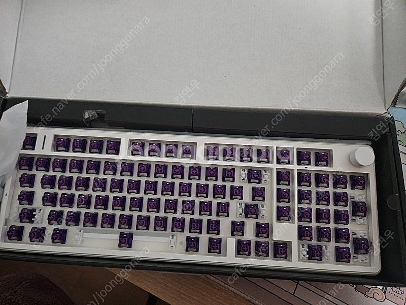 aula 독거미 f99 pro 키보드 퍼플축 풀배열 키...--3