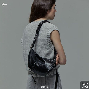 조셉앤스테이시 Daily Shirring Bag M Sleek Black