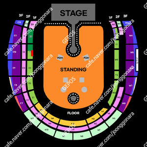 콜드플레이 내한공연 4/25 금 20:00 지정석P 1층 E4구역 4열 2연석 양도