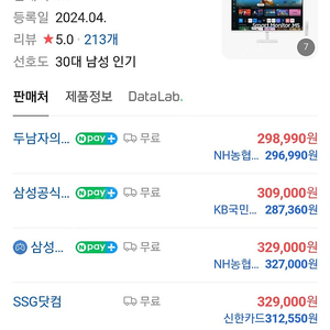 삼성 M5 32인치 화이트 S32DM501 미개봉(24년형)