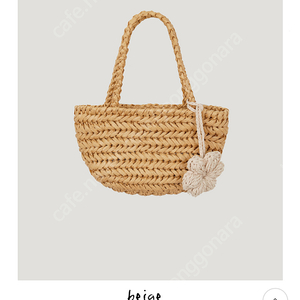 드랑 [GAGA x Lebungd] GAGA FLOWER AGUJA BAG_BEIGE (ONLY)