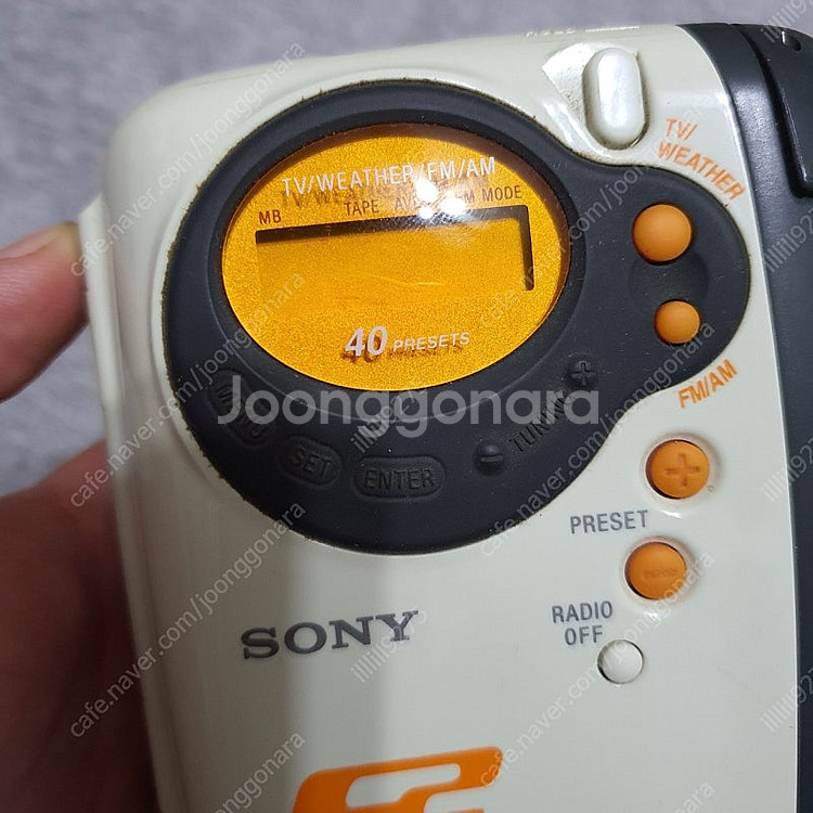소니 워크맨 WM-FS555 카세트 라디오 정크품--1