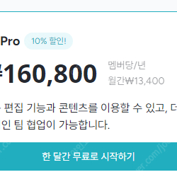 미리캔버스 Pro 1년 이용권, 비즈하우스 포인트 40만원 쿠폰 판매합니다.