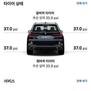 BMW 741m 21인치휠 피렐리 피제로 런플랫 타이어 (X5,X6)