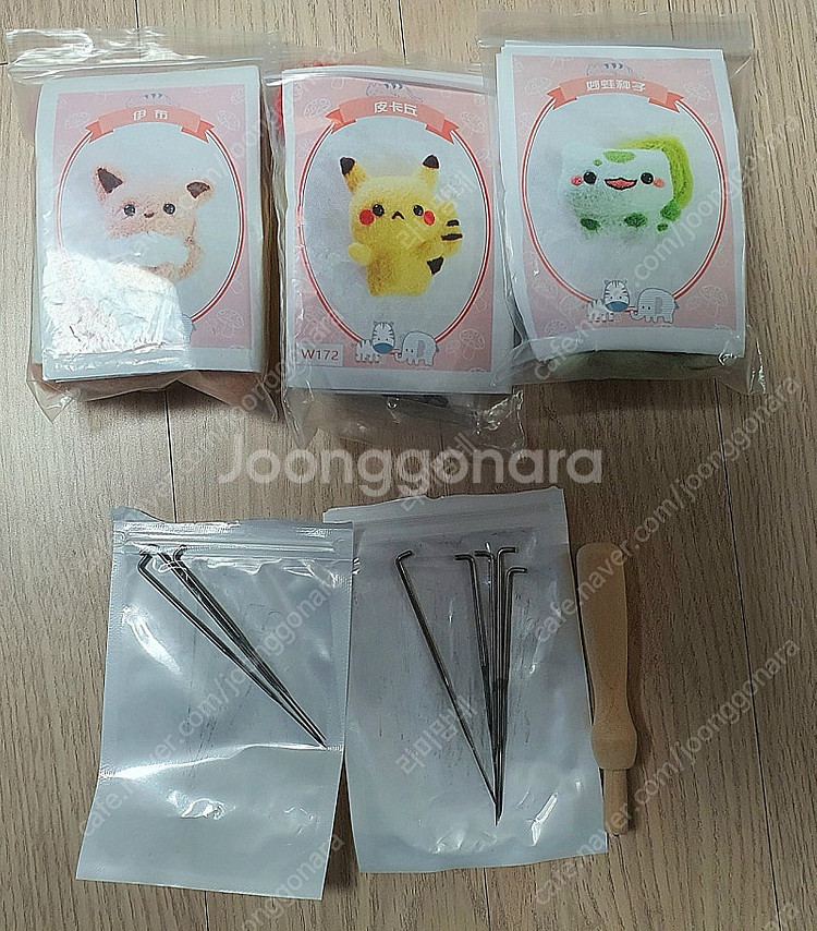 포켓몬 양모펠트 만들기 세트. 피카츄, 이브이, 이상해씨 - 3개 모두 택포 15000원--1