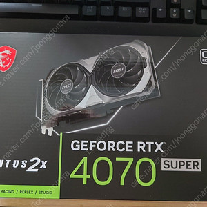 MSI RTX 4070 SUPER 미개봉 팝니다.