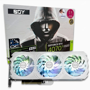 갤럭시 BOY GeForce RTX 4070 Ti SUPER EX GAMER WHITE OC V2 D6X 16GB