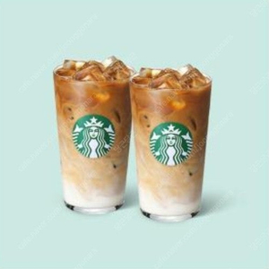 땡스어라떼(아이스카페라떼) 2잔