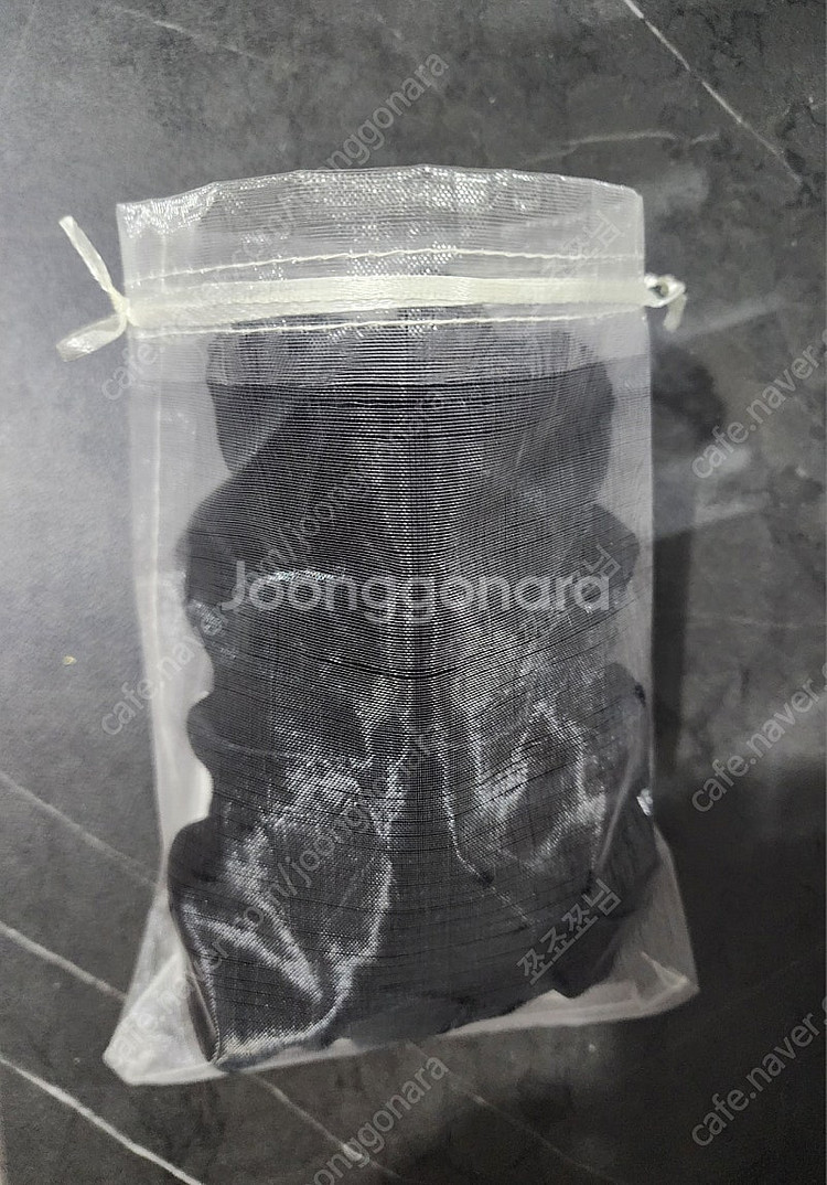 oar 빈티지 드롭 카메오 블랙벨벳 스크런치 빅 곱창--4