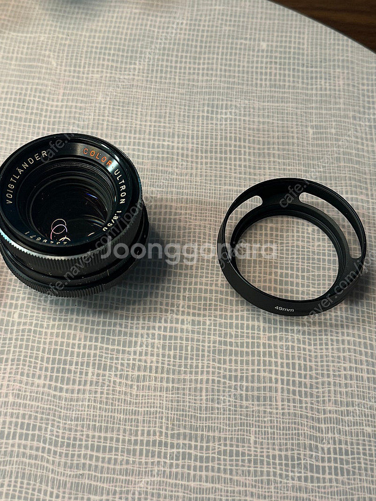 보이그랜더 컬러 울트론 50mm + 49mm 후드--1