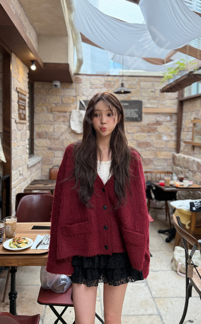마리마켓 컬러박시가디건 새제품