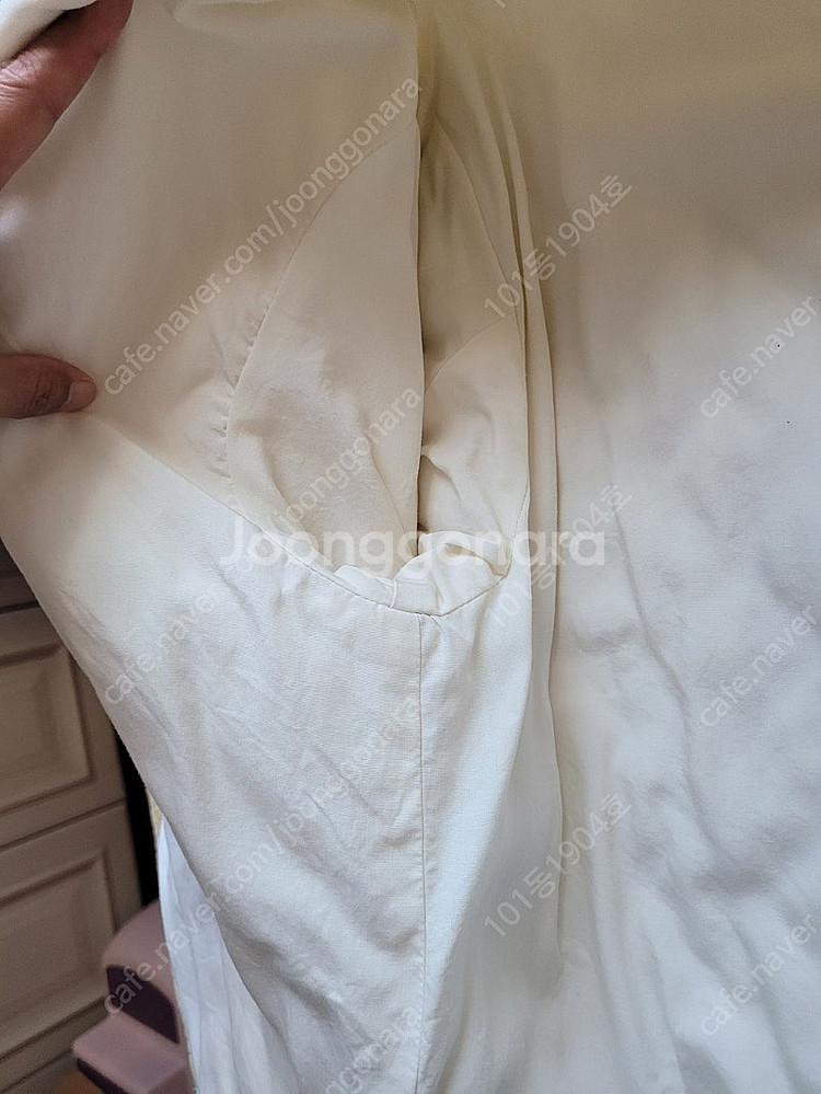 타임 뽀글이 견 모 혼방 퀼팅 자켓 코트--7