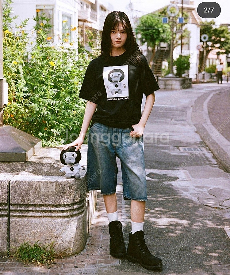 베이프 x 꼼데가르송 24년 9월 21일 발매 티--2
