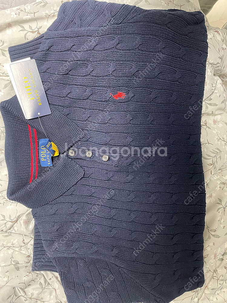 폴로 보이즈 폴라 셔츠 니트 xl 네이비 택포 새상품--1