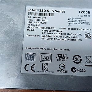 중고. ssd128g 도시바