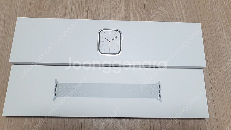 [새상품] 애플워치 7 45mm 실버 스테인레스스틸 밀...--0