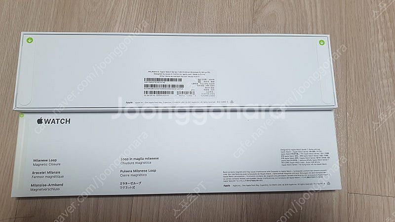 [새상품] 애플워치 7 45mm 실버 스테인레스스틸 밀...--4