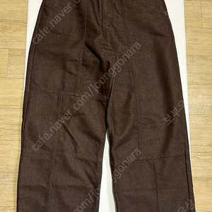 노클 nocle 001 Square Line Pants Brown