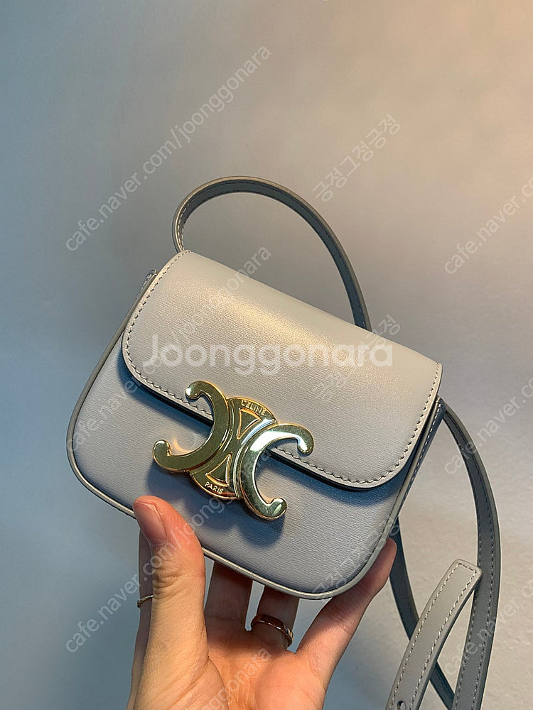 셀린느 미니백 클로드 트리오페 트리옹페 블루컬러 너무예...--0
