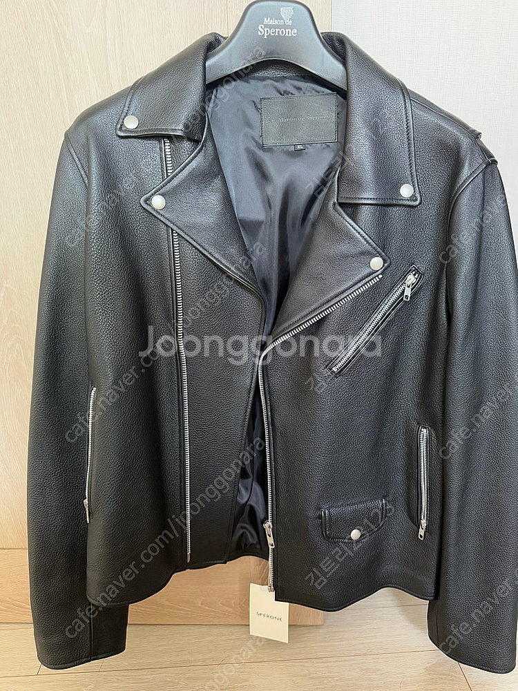 스페로네 소가죽 라이더 자켓 XL--0