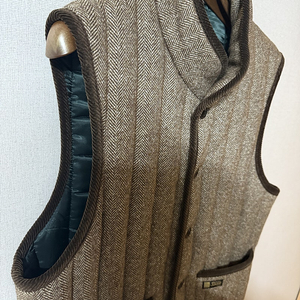 바스통 24FW 울조끼 브라운헤링존 139 라지