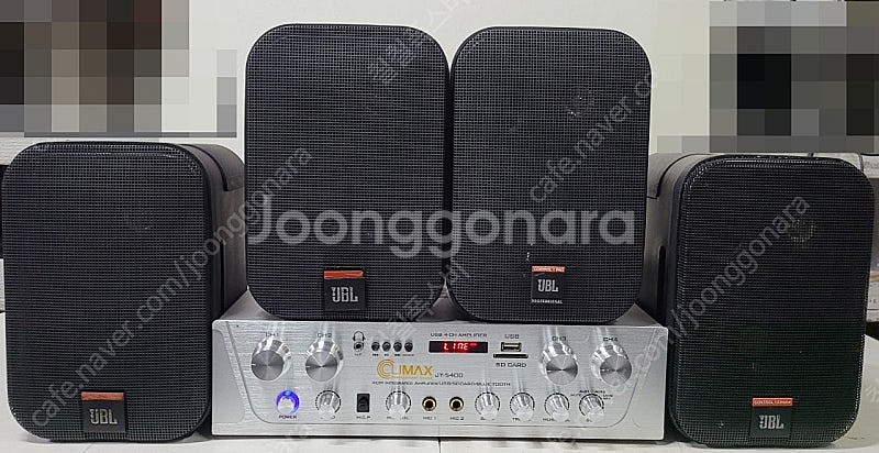 4채널 앰프 1대 + JBL 스피커 익스트림 4대 팝니...--0