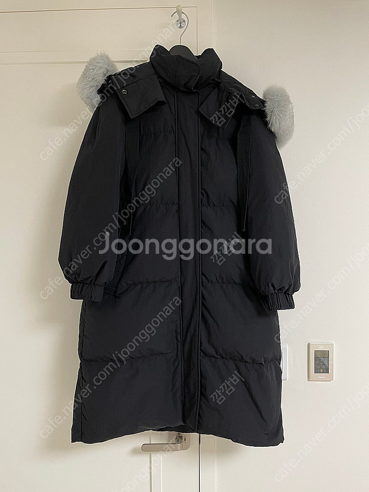 럭키슈에뜨 폭스퍼 롱 구스 패딩--1