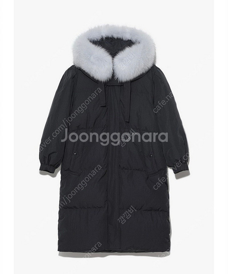 럭키슈에뜨 폭스퍼 롱 구스 패딩--0