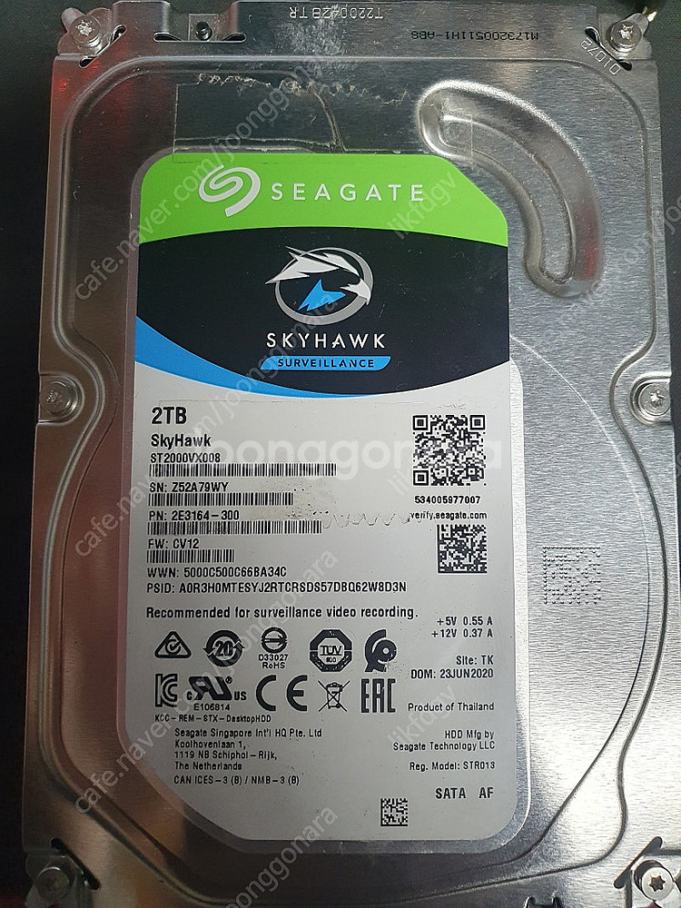 하드 3TB, 2TB, 1TB, 500GB 각각 팝니다...--3