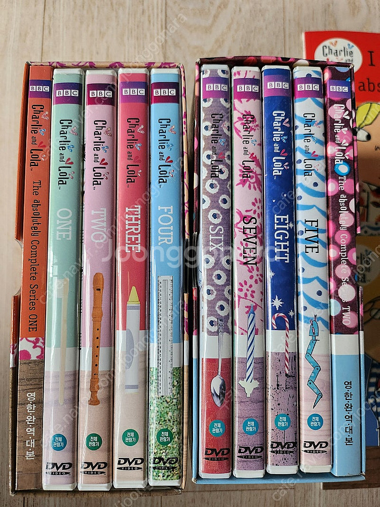 국민서관 찰리와롤라 21권.영어dvd8종.원서7권--2