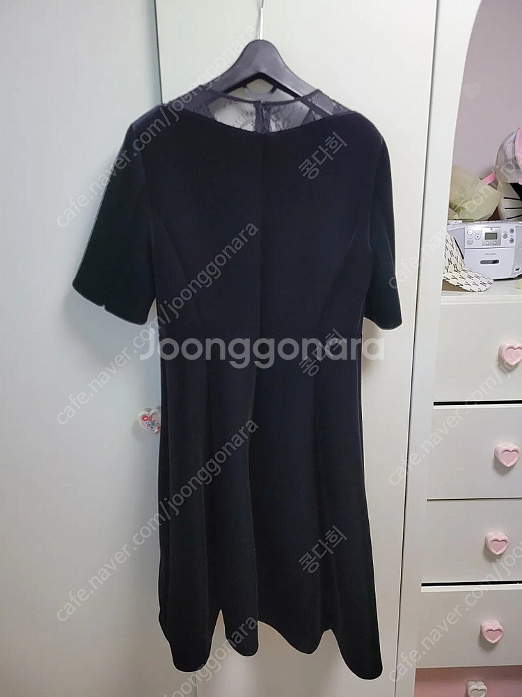 잇미샤 벨벳 반팔 원피스 66사이즈 새거--1