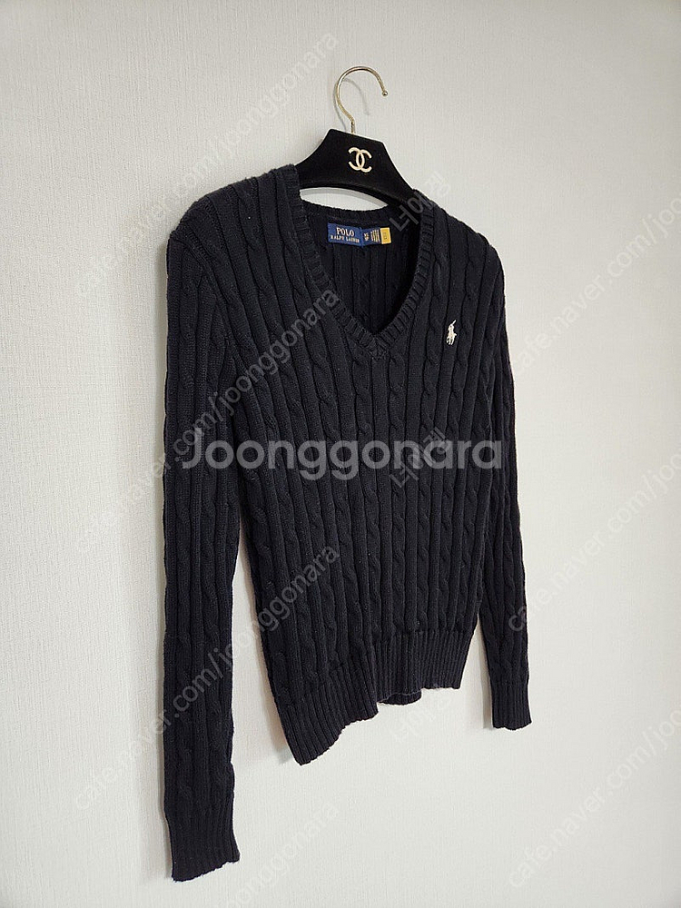 XS 사이즈 폴로 케이블 니트 / 타임 마쥬 시스템 산드로 더캐시미어 랑방 구호 코스 럭키슈에뜨--1