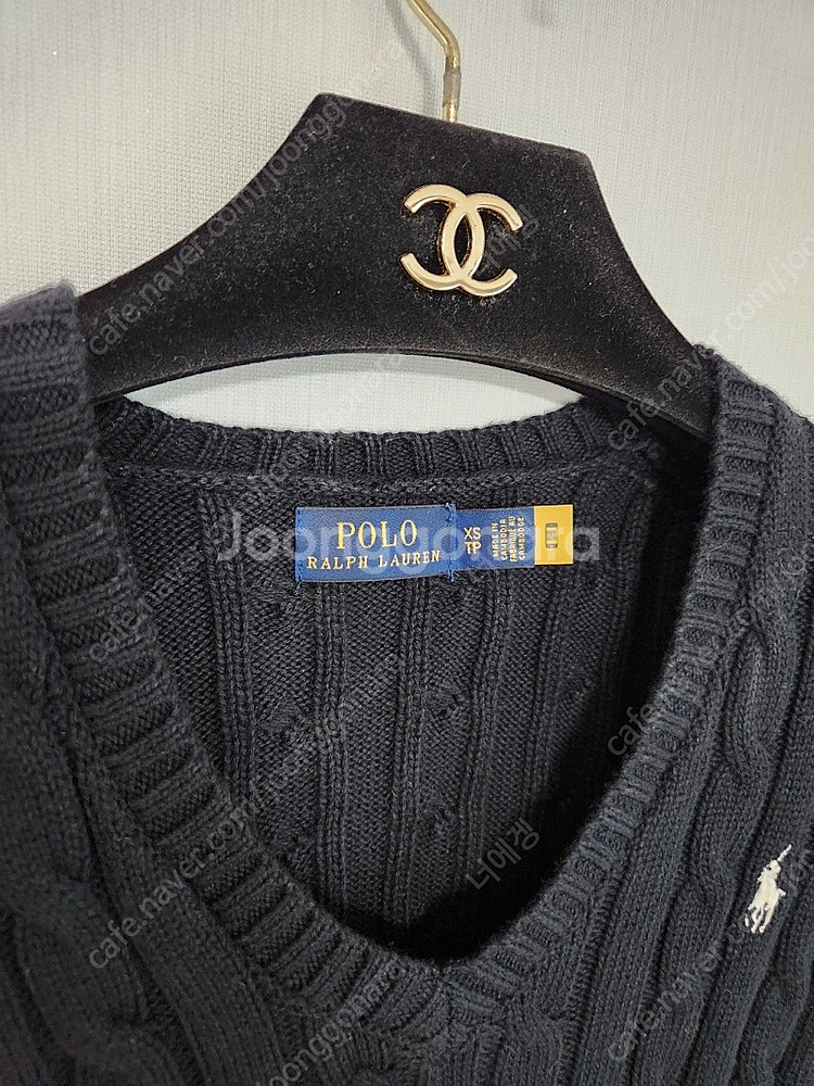 XS 사이즈 폴로 케이블 니트 / 타임 마쥬 시스템 산드로 더캐시미어 랑방 구호 코스 럭키슈에뜨--3