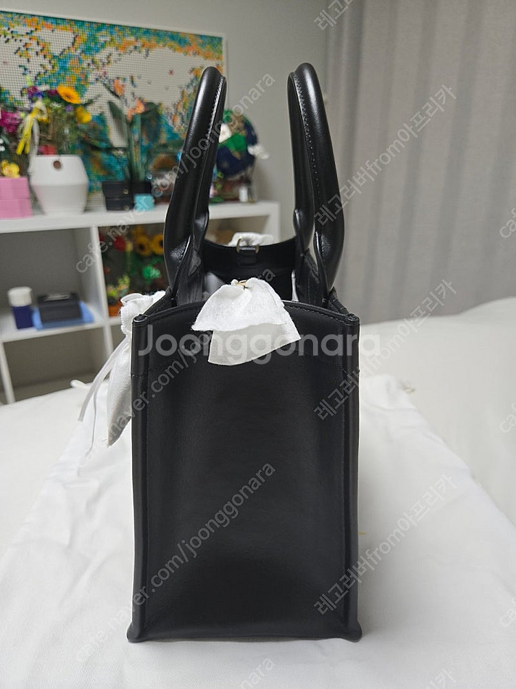 DIOR 디올 북토트 레더 스몰 블랙 풀박스 상태 최상--2