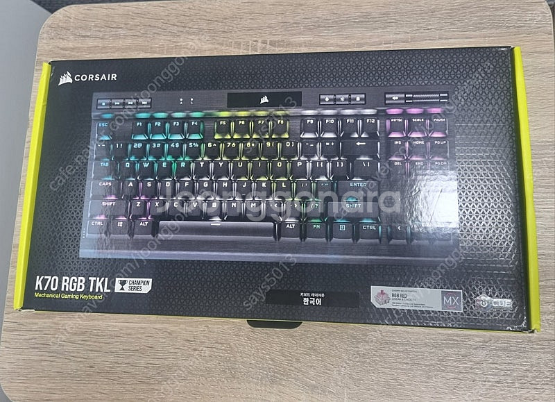 커세어 K70 RGB TKL 적축 판매합니다--0
