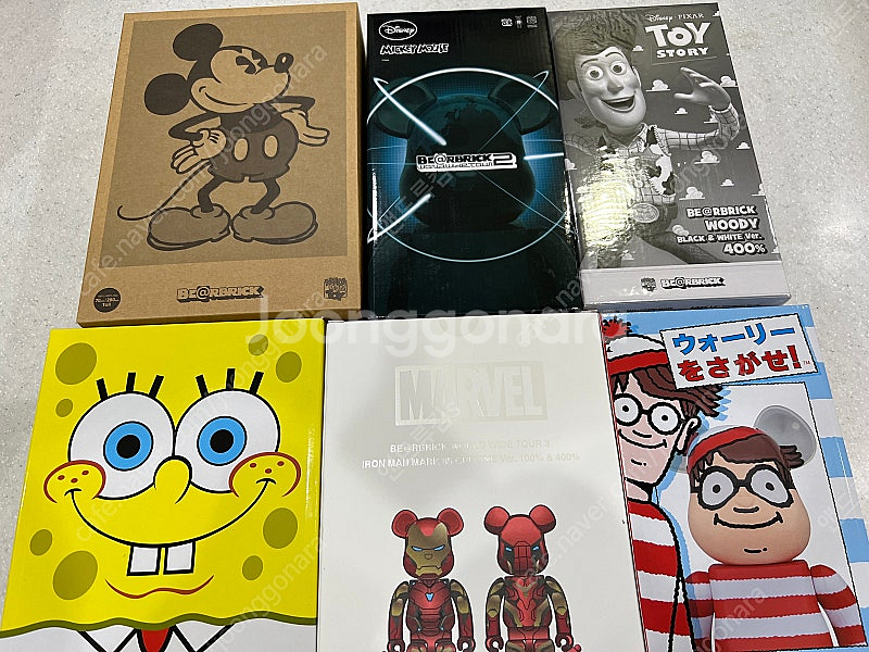 베어브릭 400% 빈티지미키, 월드와이트두어2 미키, ...--0